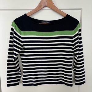 Brooks Brothers Silk Striped Top